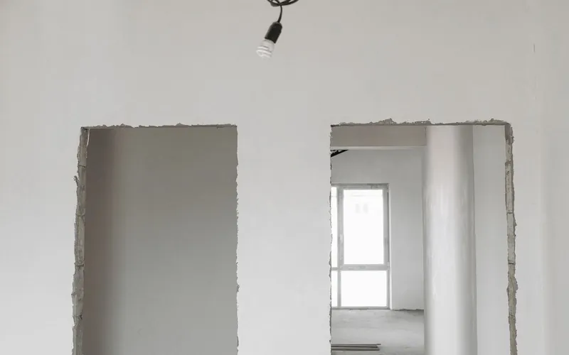 Freshly finished commercial interior ready for post-construction cleaning